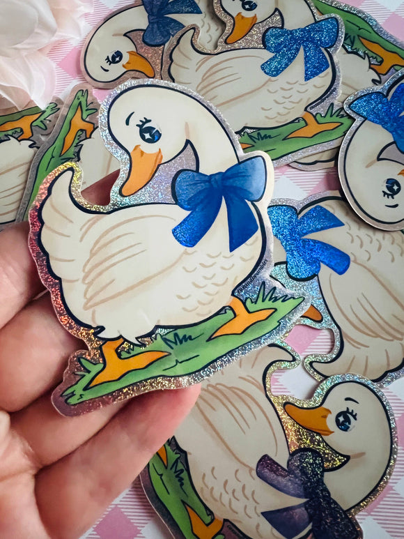 Goose Glitter Sticker