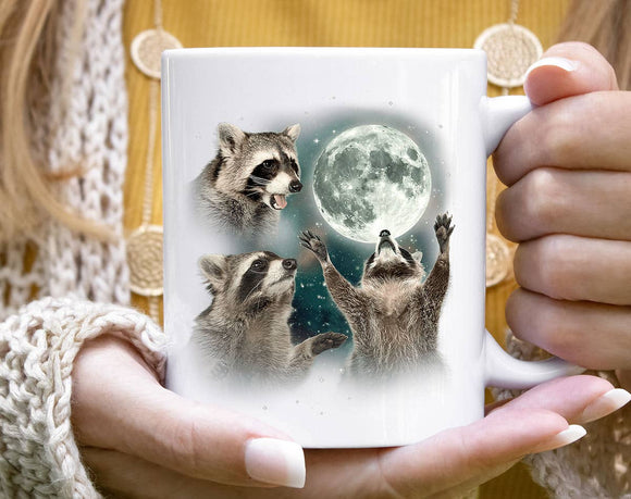 Howling Raccoons Mug