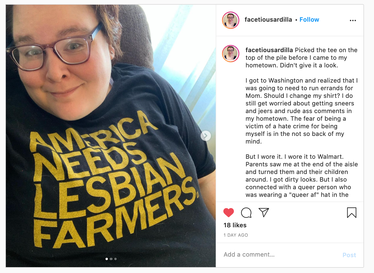 Lesbian Farmers Black T-Shirt