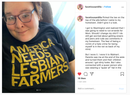Lesbian Farmers Black T-Shirt-5