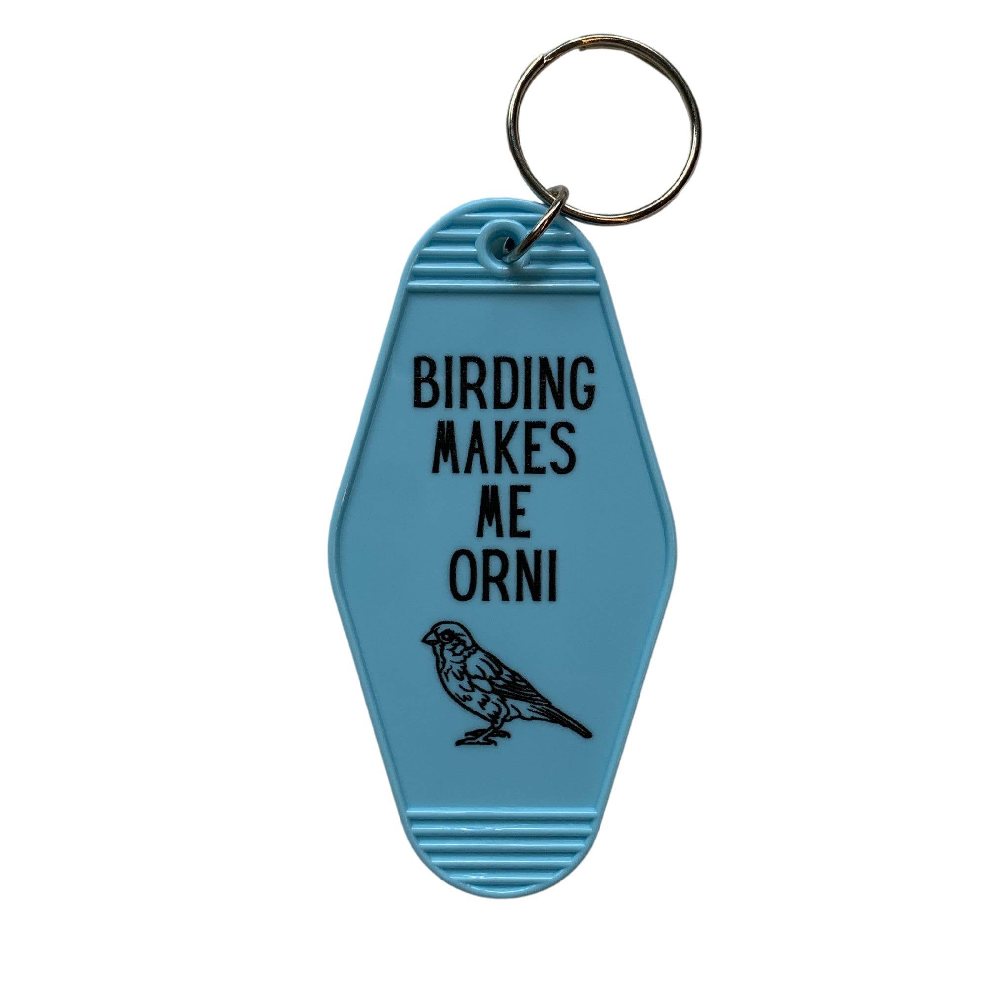 Birding Makes Me Orni Keychain - 0