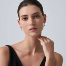 Dainty Orange Fruit Hoop Earrings-5