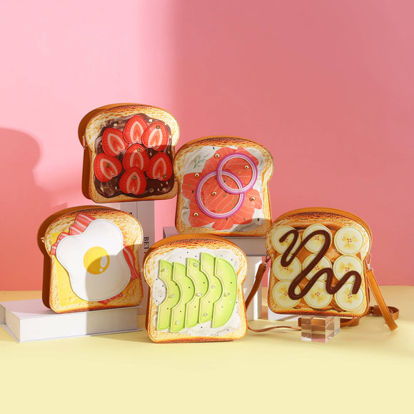 Egg, Bacon and Cheese Toast Crossbody Bag