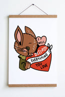 Destroy (Bunny) Print-3