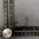 Coiling Snake Hoop Earrings-3