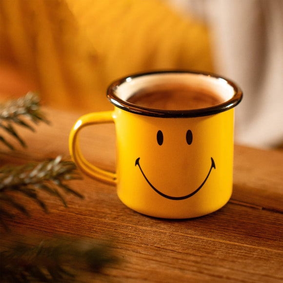 Smiley Enamel Mug