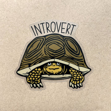 Introvert Turtle Sticker - 0
