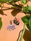 Bee and Flower Earrings-3