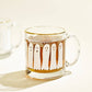 Boo Ghost Glass Gold Rimmed Coffee Mug