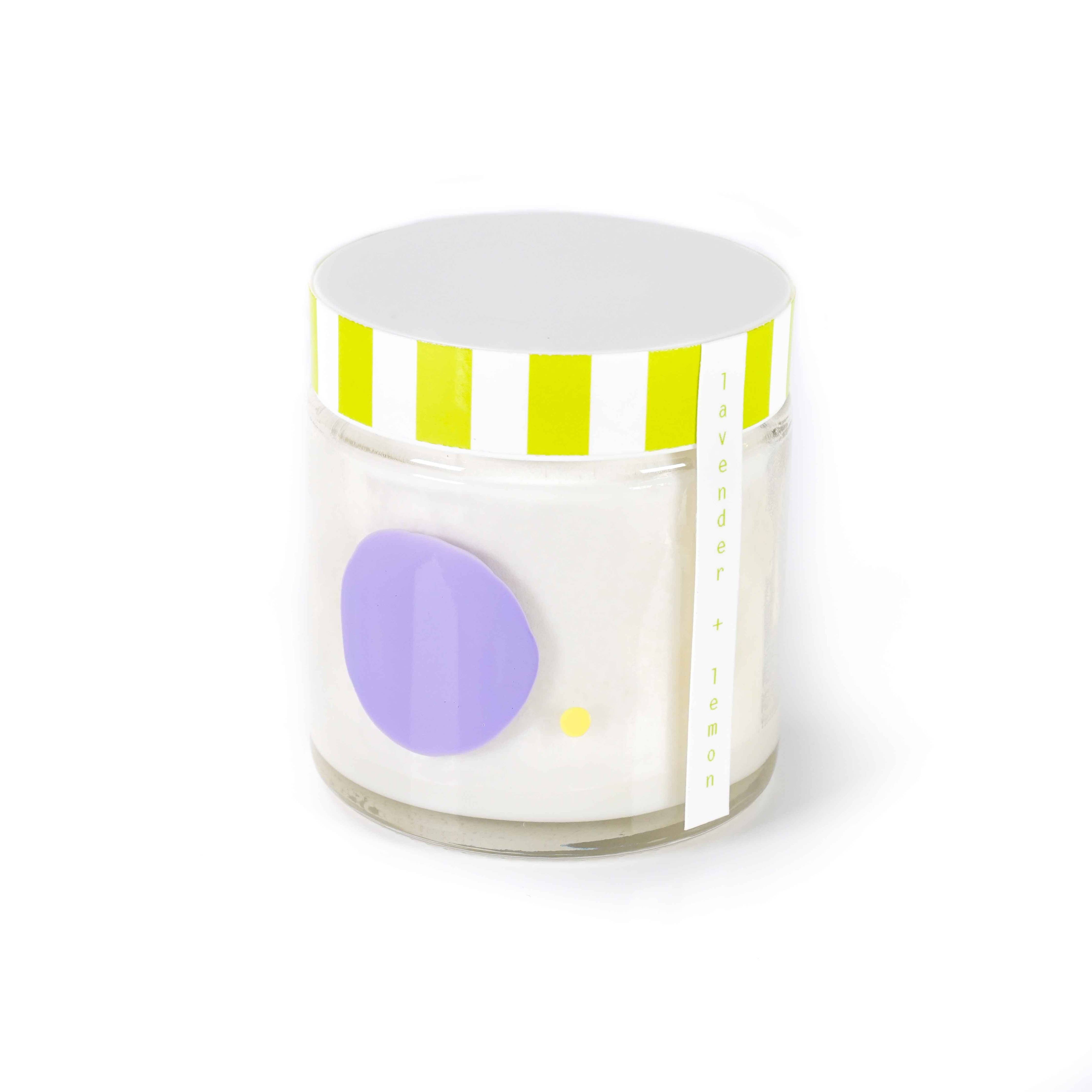 to:from lavender + lemon candle