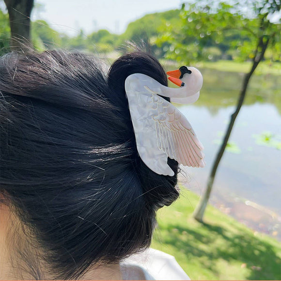 Swan Hair Claw