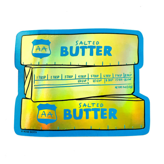 Butter Holographic Sticker