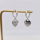 Fuck Off Heart Dangle Earrings-1