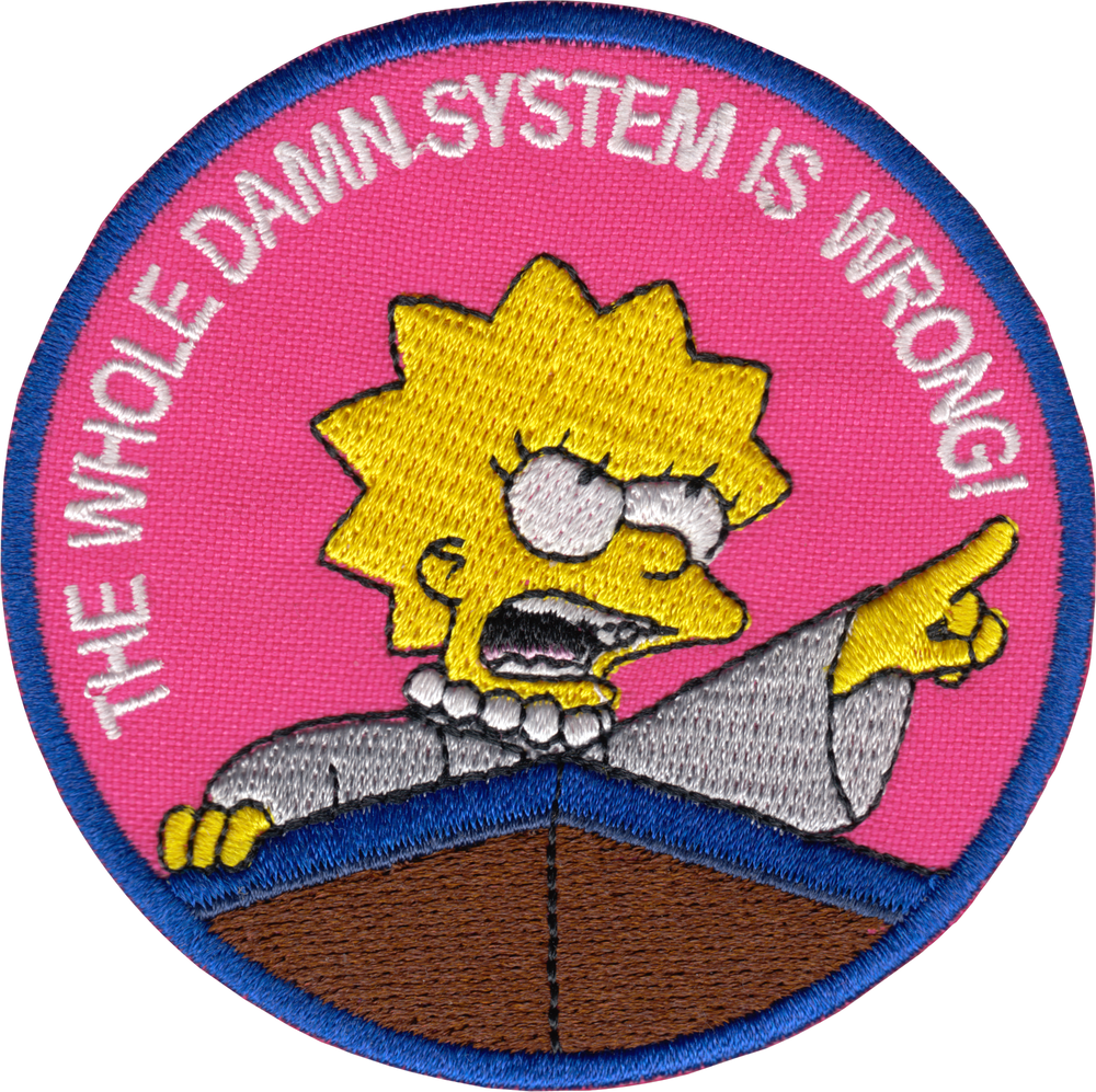 The System Is Wrong! Lisa Simpsons Patch