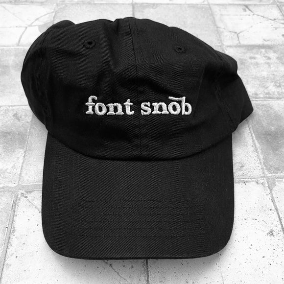 Font Snob Dad Hat Baseball Cap