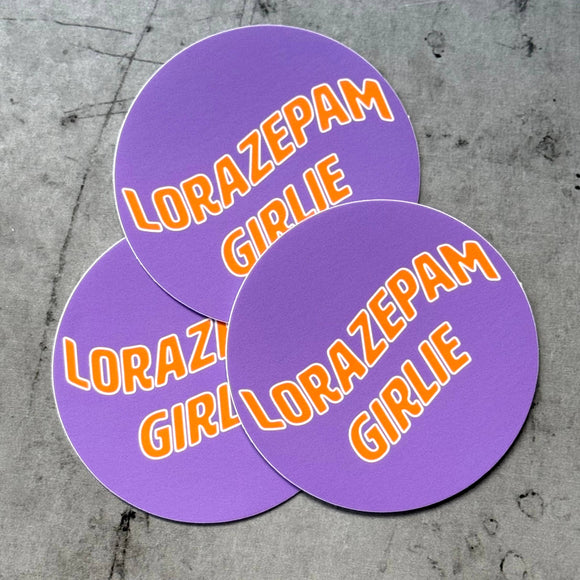 Lorazepam Girlie Sticker