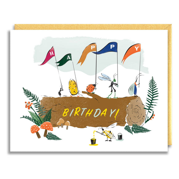 Bug Parade Birthday Card
