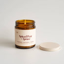 Spiced Pear + Spruce Beeswax Candle-1