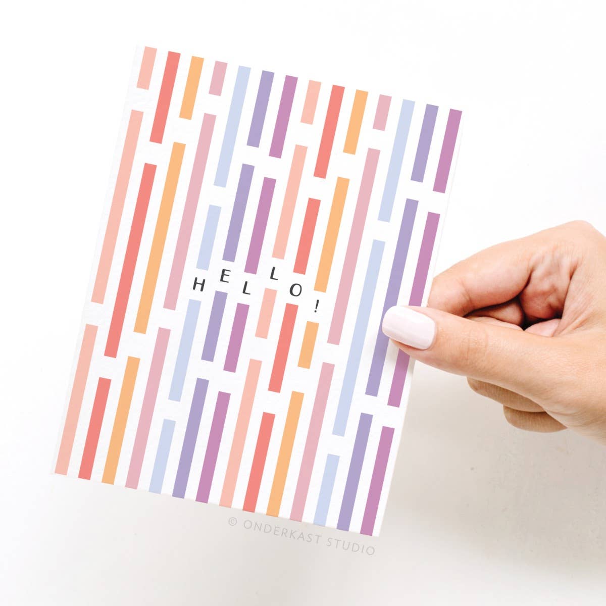 Hello! Stripes Card - 0