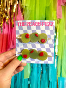 Stuffed Olive Hair Clip Set-1
