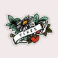 Yikes Floral Sticker