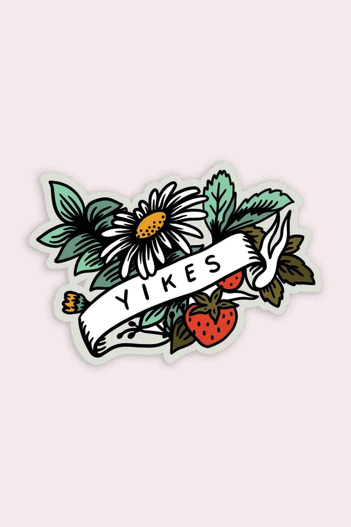Yikes Floral Sticker