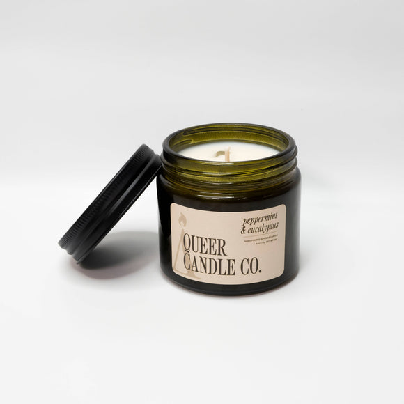 Peppermint + Eucalyptus | Queer Candle Company
