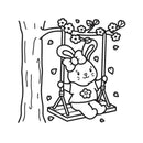 Cute 'n' Cozy: Spring Cheer Mini Coloring Book-6