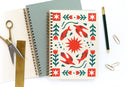 Folk Flower Coil Notebook-1