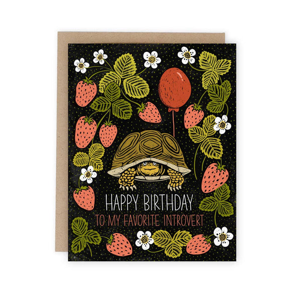Favorite Introvert Birthday Card