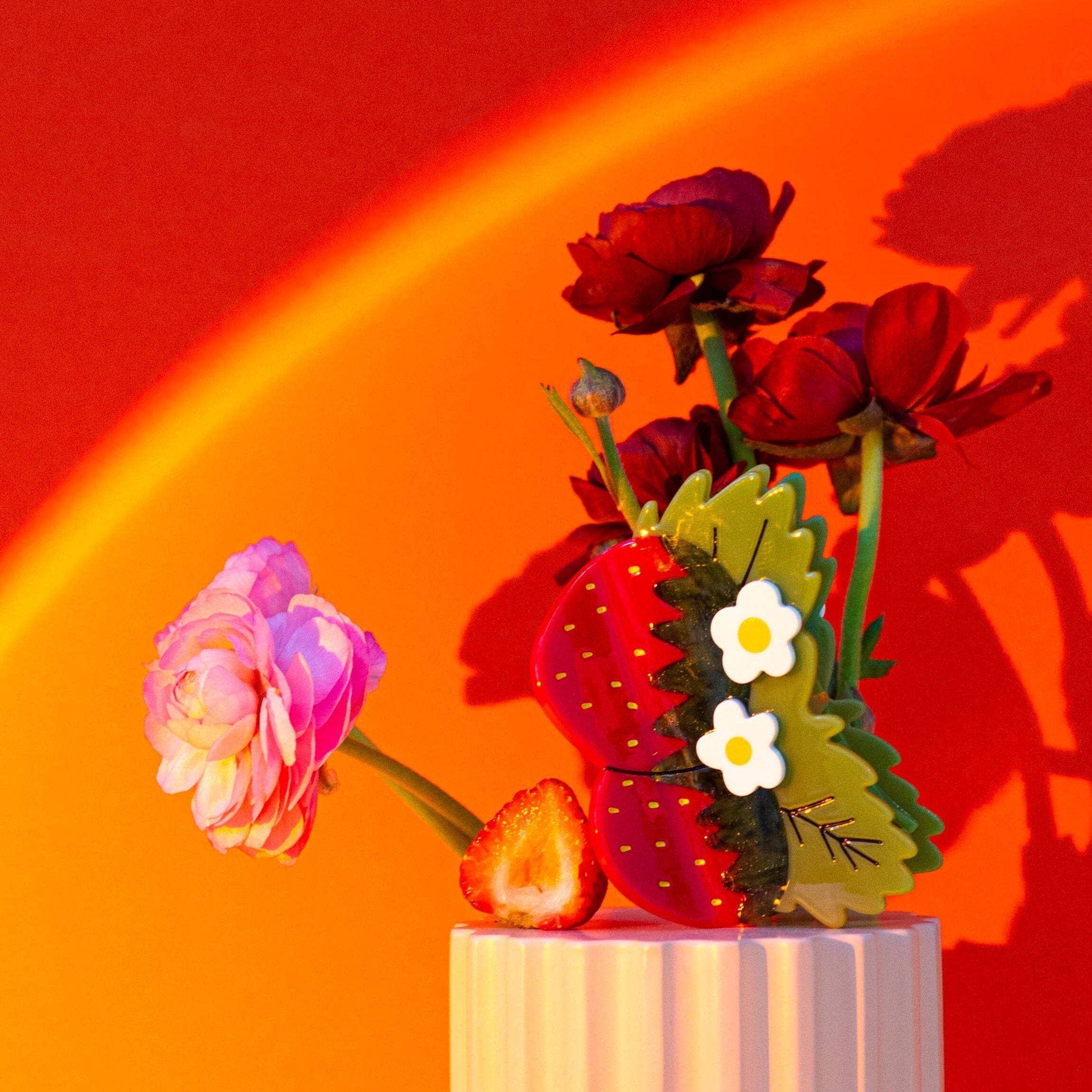 Strawberries and Flowers Jenny Lemons Hair Claw