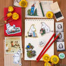 3P4 x Moomin Floral Field Sticker-2