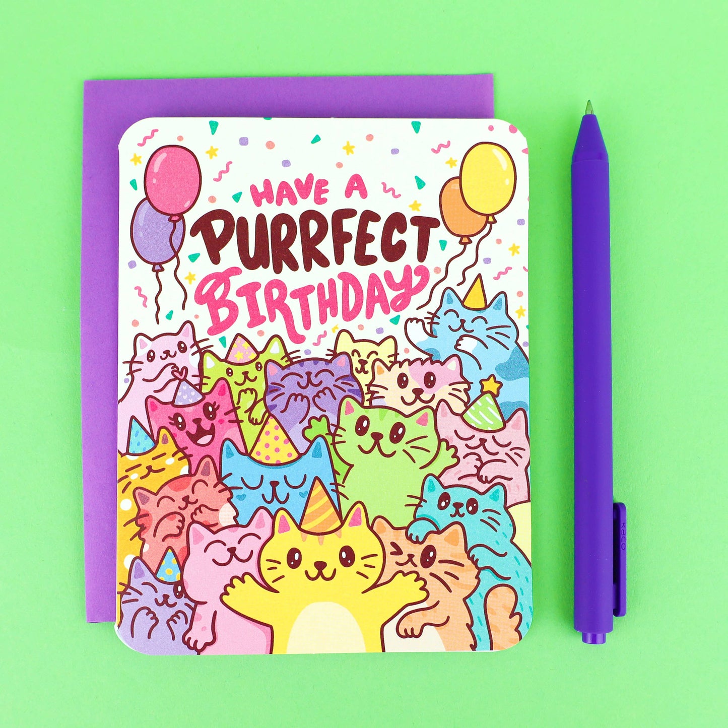 Purrfect Birthday Card