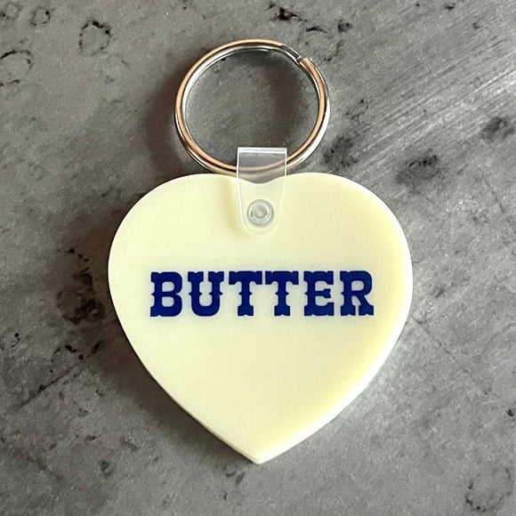 Butter Heart Keychain