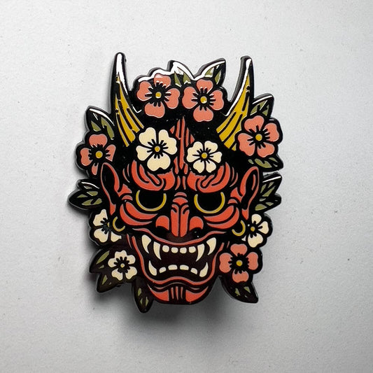 Floral Hannya Pin