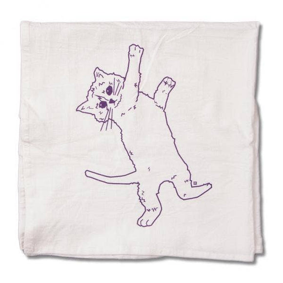 Hanging Cat Kitchen Towel