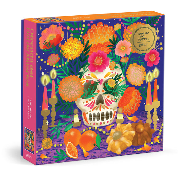 Ofrenda del Dia de Muertos 500 Piece Foil Puzzle