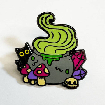 Cauldron Cat Pin