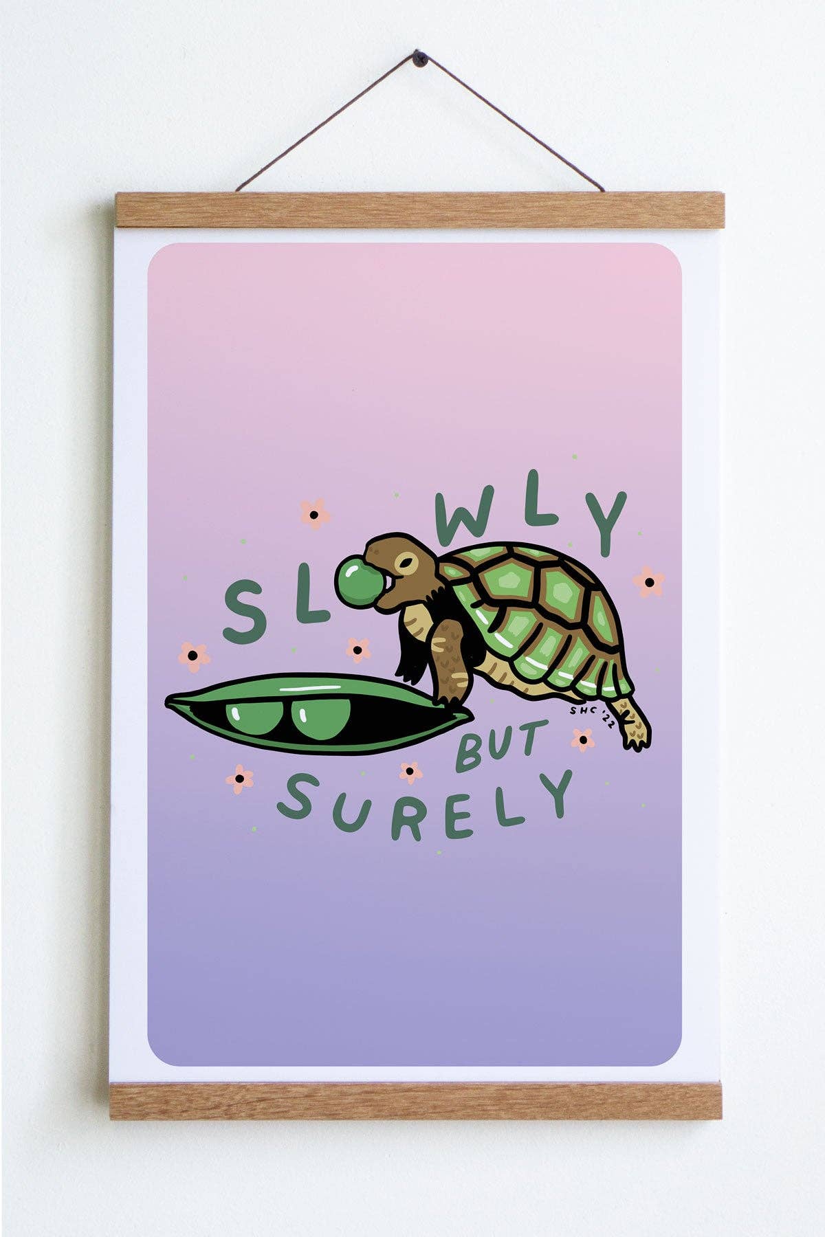 Slowly But Surely Turtle Print