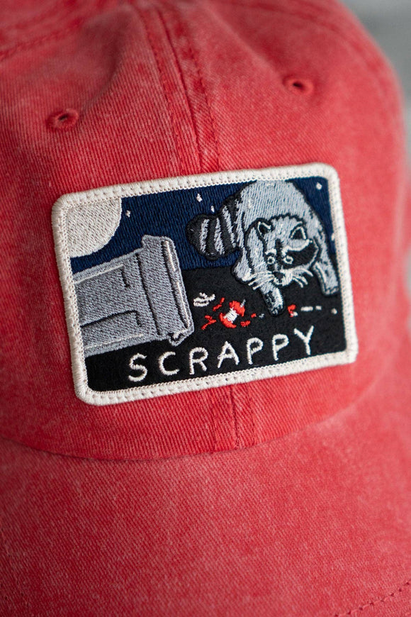 Scrappy Raccoon (Trash) Sticky Embroidered Patch