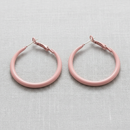Candy Pink Hoop Earrings-1