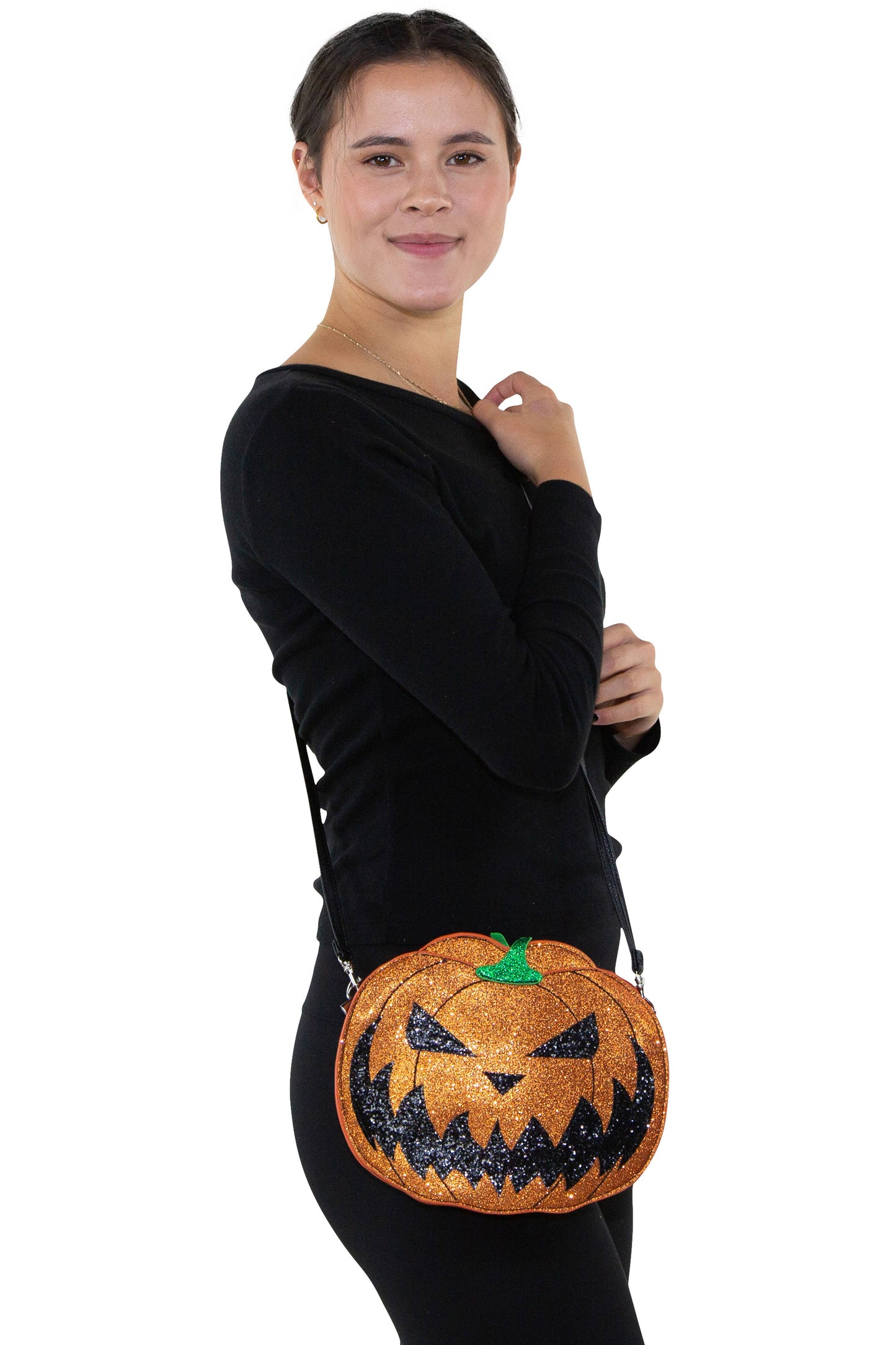 Two Faced Jack-O-Lantern Crossbody Bag