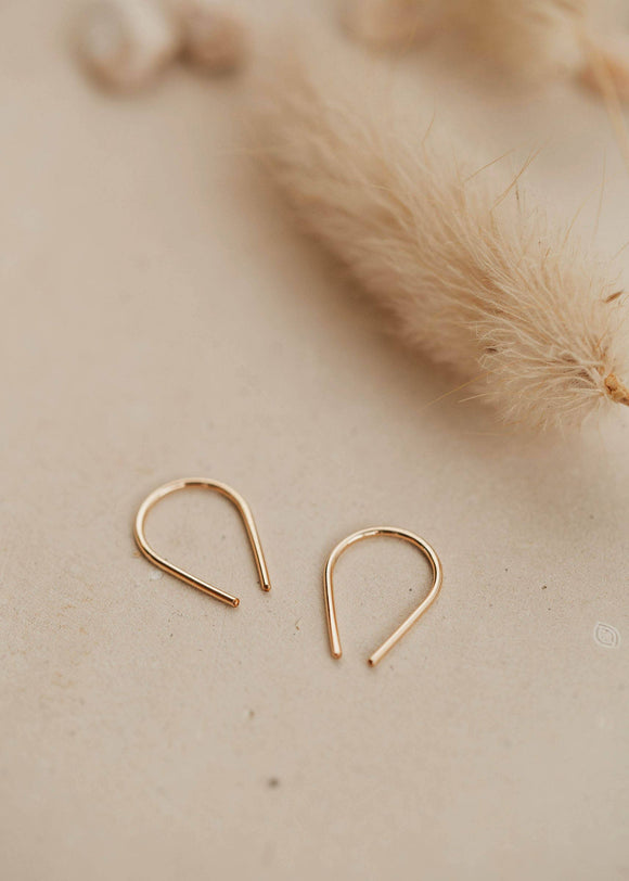 Hello Adorn: Tiny Horseshoe Earrings