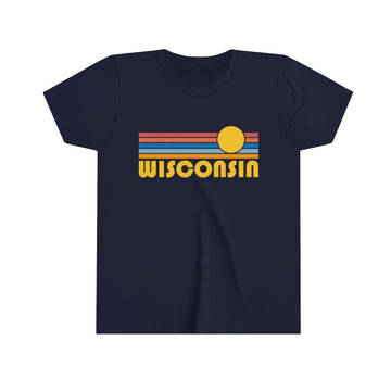 Retro Sun Wisconsin Youth Tee