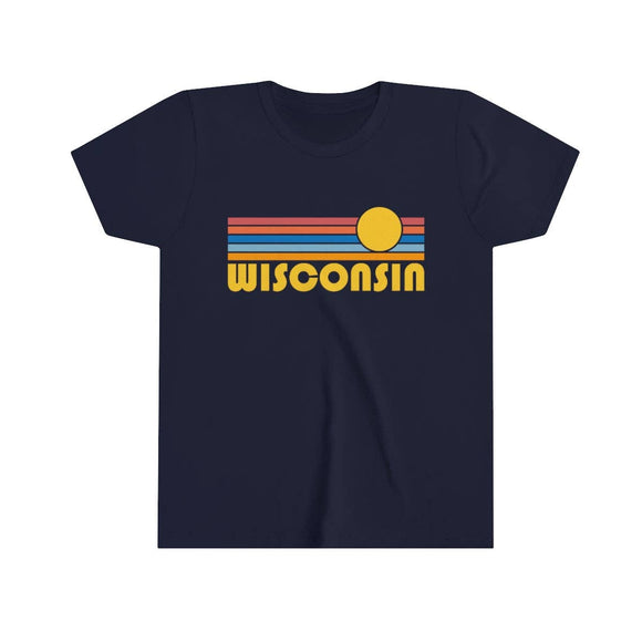 Retro Sun Wisconsin Youth Tee