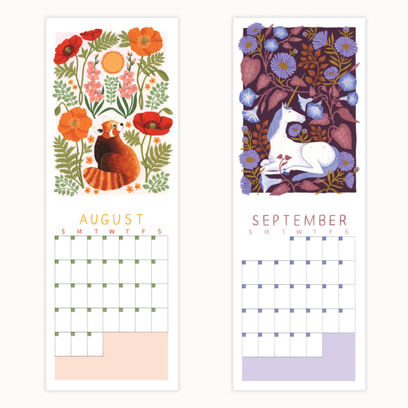 Papio Press Flora and Fauna 2027 Wall Calendar