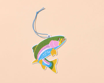 Rainbow Trout Watermelon Scent Air Freshener