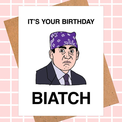 Prison Mike The Office Birthday Card