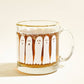 Boo Ghost Glass Gold Rimmed Coffee Mug