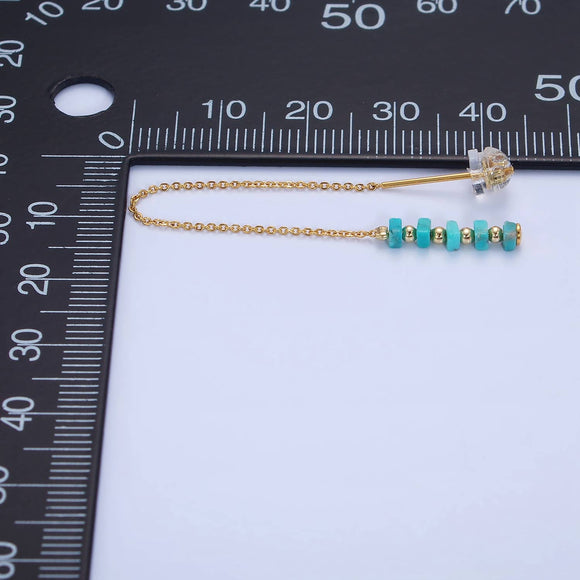Turquoise Threader Earrings